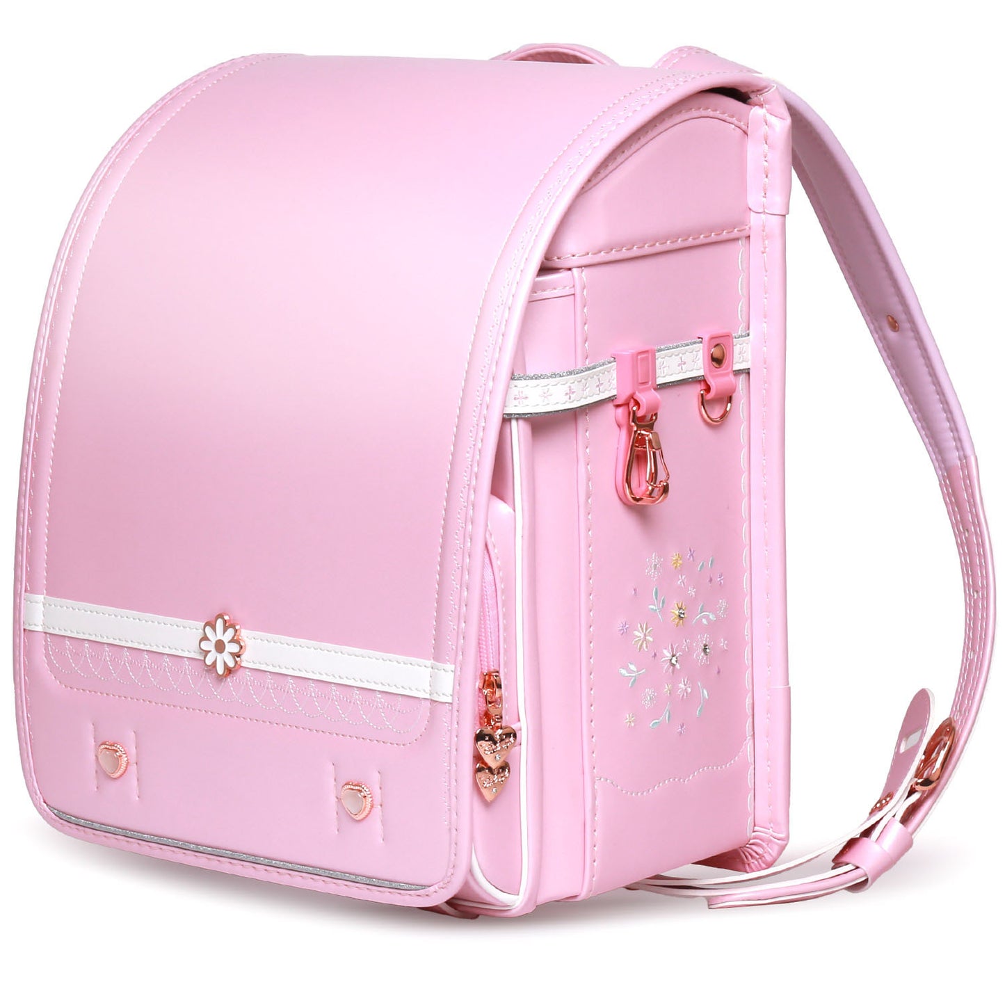 【Coulomb】クーロンランドセル マーガレットモデル ランドセル 女の子 可愛い 軽い 安い コスパ 軽量 5色展開 7年保証 7日 返品保証 オシャレ ピンク パープル 紫 水色 白い 最新 高級人工皮革  大容量 ワンタッチロック [BL.RS.0100]