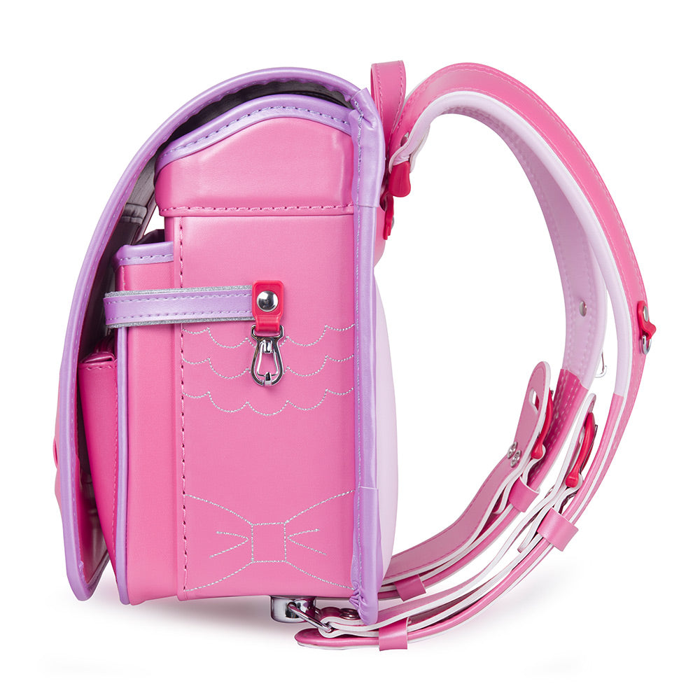 【Coulomb・クーロン】ちびっこランドセル リュック 幼稚園バッグ 通園 高級人工皮革 本物ランドセル構造 A5サイズ 市販幼稚園弁当箱対応 超軽量 精美豪華 女の子 [BL.RS.2003] - coulomb